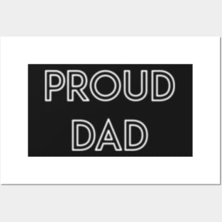 Proud Dad Typography Text Design Posters and Art